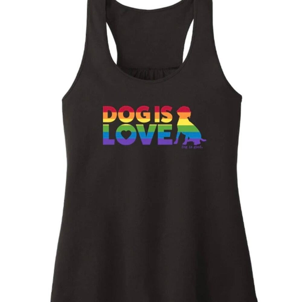 Dog Is Love Pride Tank Size L